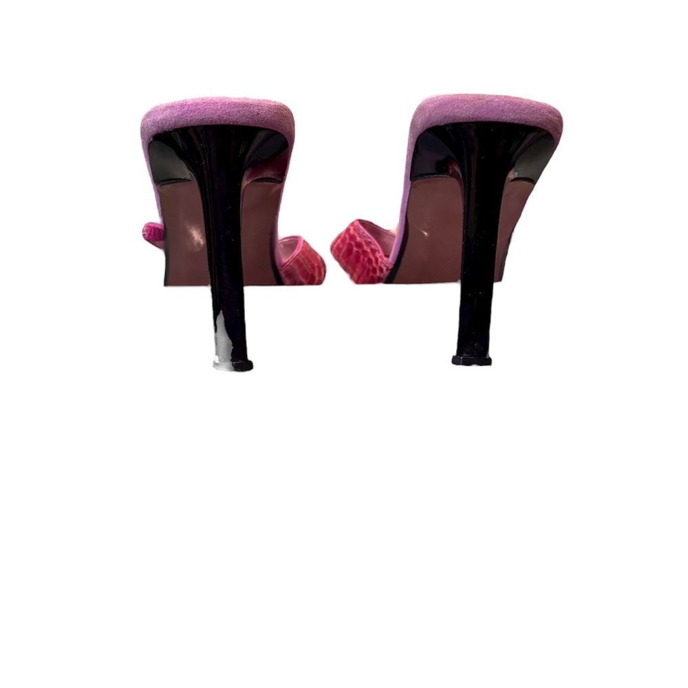 Italian Pink, Python Sandals - Picture 4 of 6